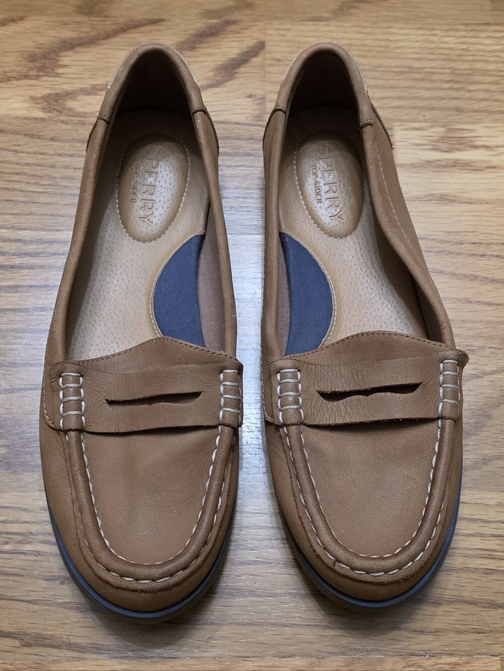 Sperry Women's Brown Leather Penny Loafers Sz 5.5